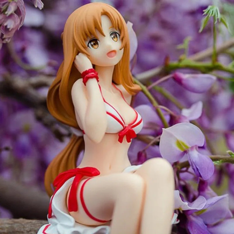 13cm Sword Art Online Anime Peripheral Yuuki Asuna PVC Action Figure Desktop Decoration Collection Model Doll Toy