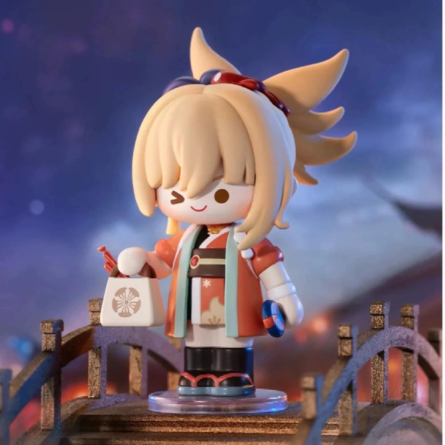 Tcv Popmart Genshin Impact Dress-Up Dreams Themed Chibi Series Blind Box  Q Mini Figure Toy Mystery Box Surrounding Walnut Wendy