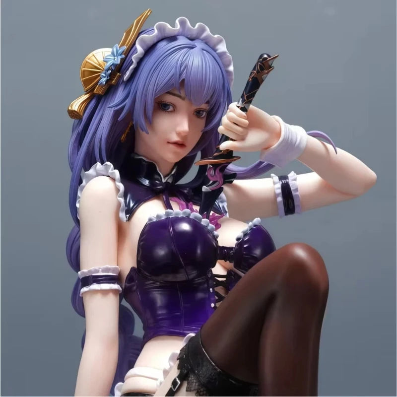 New 41.5cm Anime Genshin Bathroom Impact Figure Raiden Shogun Action Figures Pvc Statue Model Collection Toys Gifts Fans