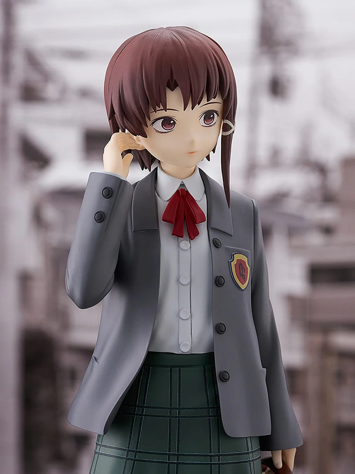 Original Genuine Good Smile Company Prepainted Pop Up Parade Serial Experiments Lain Iwakura Lain L H=230mm Figure Decoration
