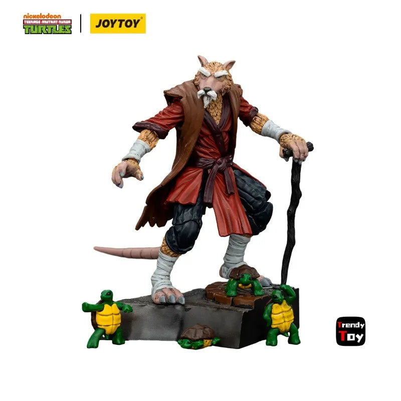 In Stock JOYTOY 1/18 Action Figure TMNT Ninja Turtles Splinter April O'Neil Anime Model Toys Gifts Collection