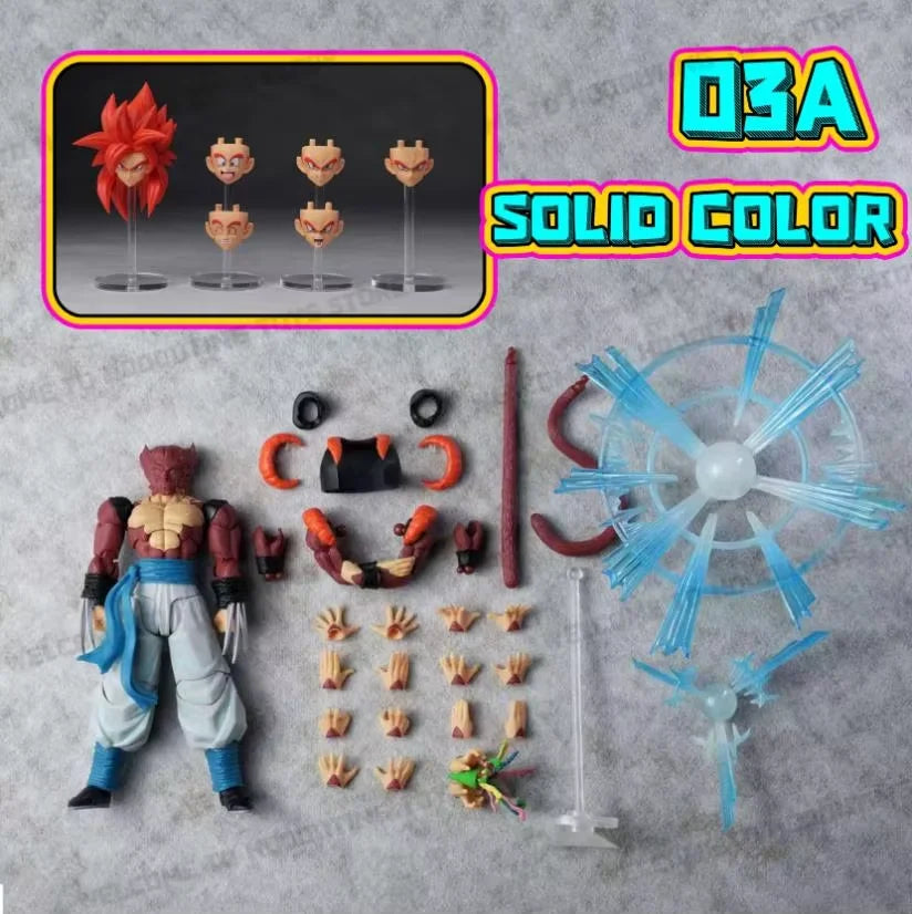 NEW KAMIONE 03AB Action Figure SSJ4 Gogeta Dragon Ball GT 3.0 Figures Super Saiyan 4 Gogeta Anime Figurine SHF Collection Model