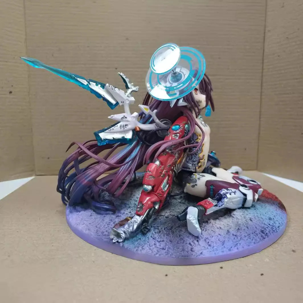 13cm No Game No Life: The Movie Version Shuvi (S2) Seated Pose Version Anime Figure Model Statue Collection Desktop Decoration
