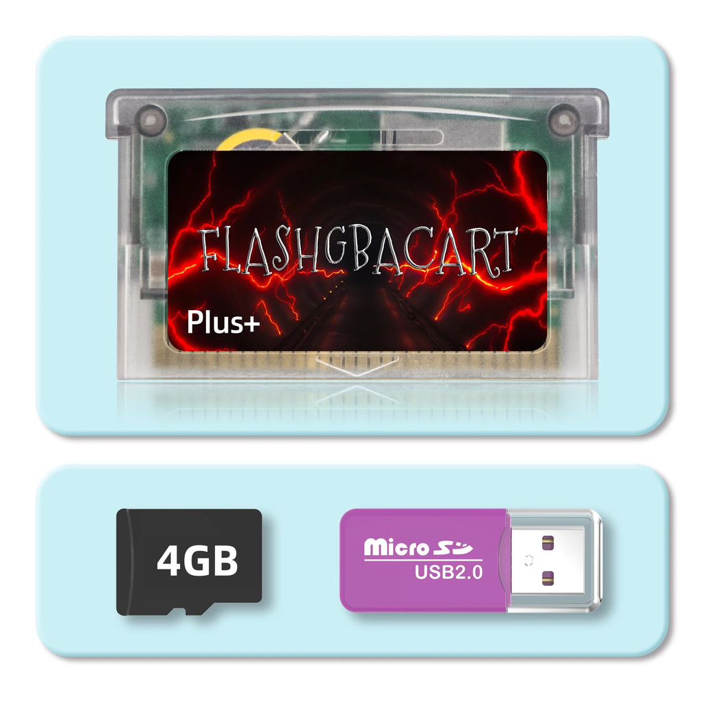 REMANK V1.5 Flash GBA Cartridge FLASHGBACART GBA Card 100+Retro Game Cart RTC 1M Flash GBC with GBA GBC GB NES Compatible DS