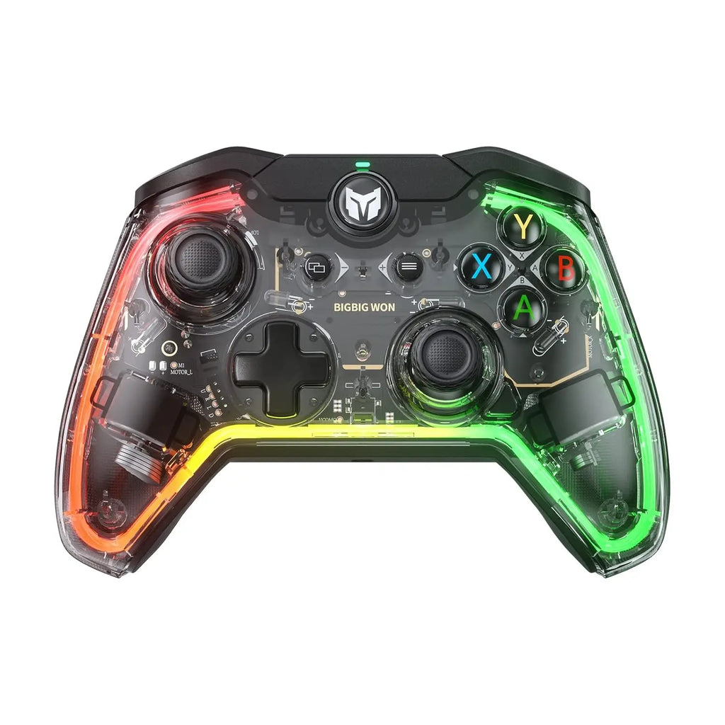 BIGBIG WON RAINBOW LITE /S Wired Game Controller for Switch , Win10/11 With Joystick RGB Light Audio Rainbow Athletic Alteration