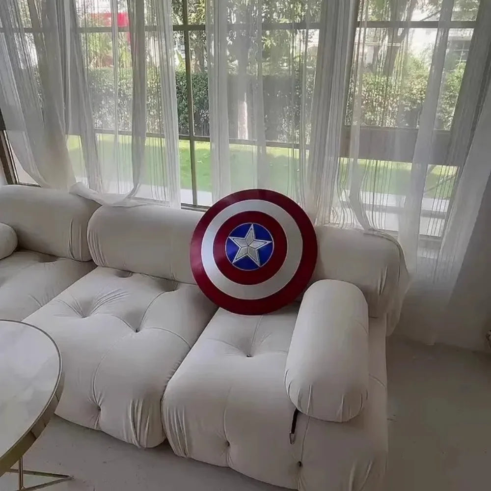 Cosplay 57cm Superhero Captain America Shield Premium version Model Plastic Weapons Costume Fancy Dress Party Stage Gift Toys