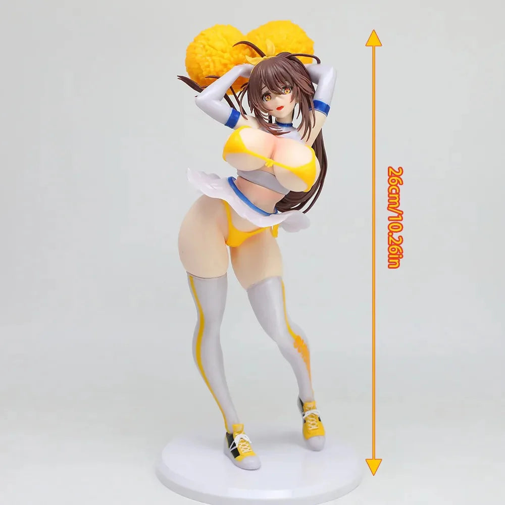 26cm Native Hentail Matsuri Figure Sunshine Cheerleader Sexy Girl PVC Adult Anime Rocket Boy Statue Figure