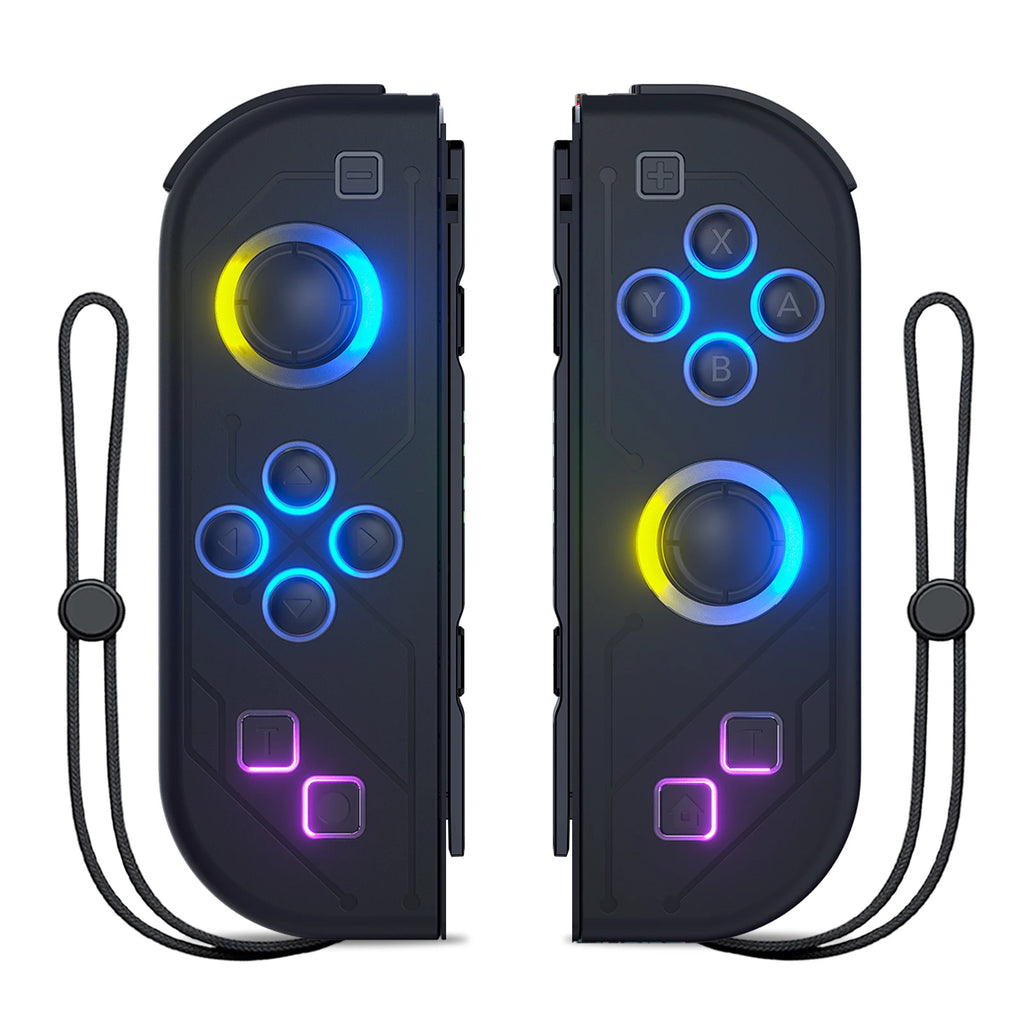 Joypad For Nintendo Switch/OLED/Lite - Vibration Turbo Wake-up FUNC NO Drift , Wireless Controller L/R Handle RGB Light