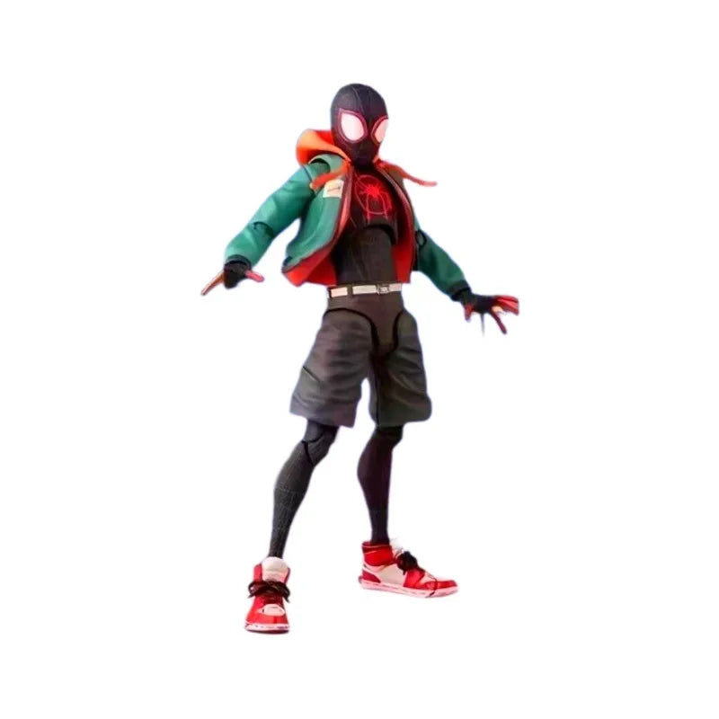Stock Sv Action Spiderman Miles Morales Action Figure Collection Sentinel Spider-Man Into The Spider Verse Figures Model Toys