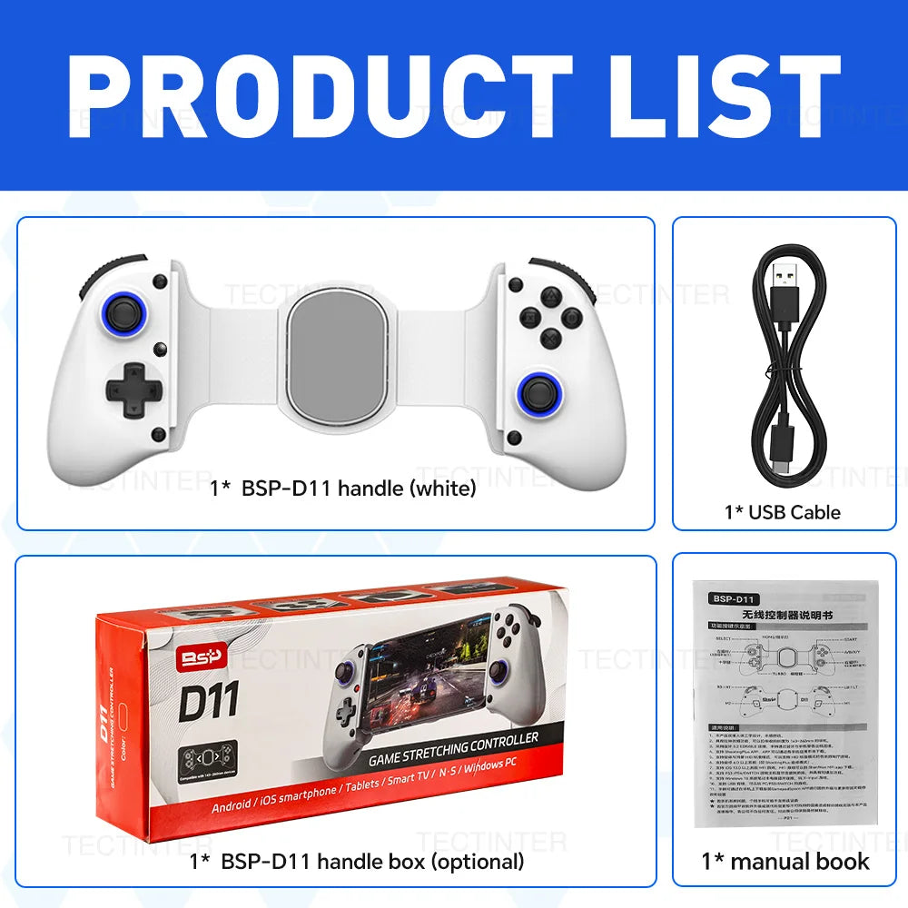 BSP-D11 Stretching Wireless Controller For Nintendo Switch/PS4/PS3/XBOX Gamepad For Android/Apple iOS Streaming  Accessories