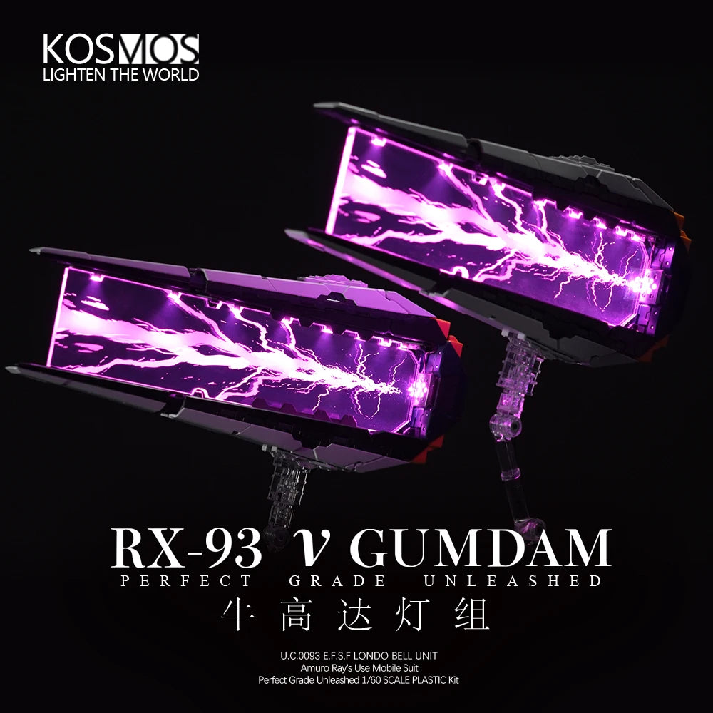 KOSMOS Led Suit Fit PGU RX-93 V 1/60 Sets Floating Cannon Light Group Accessory The Witch From mercury Robot Kits Toy Gift