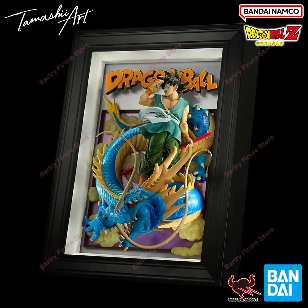 In Stock Original BANDAI Tamashii Art DRAGON BALL SON GOKU & DRAGON Anime Figure Action Figurine Boxed Model Toys Holiday Gifts