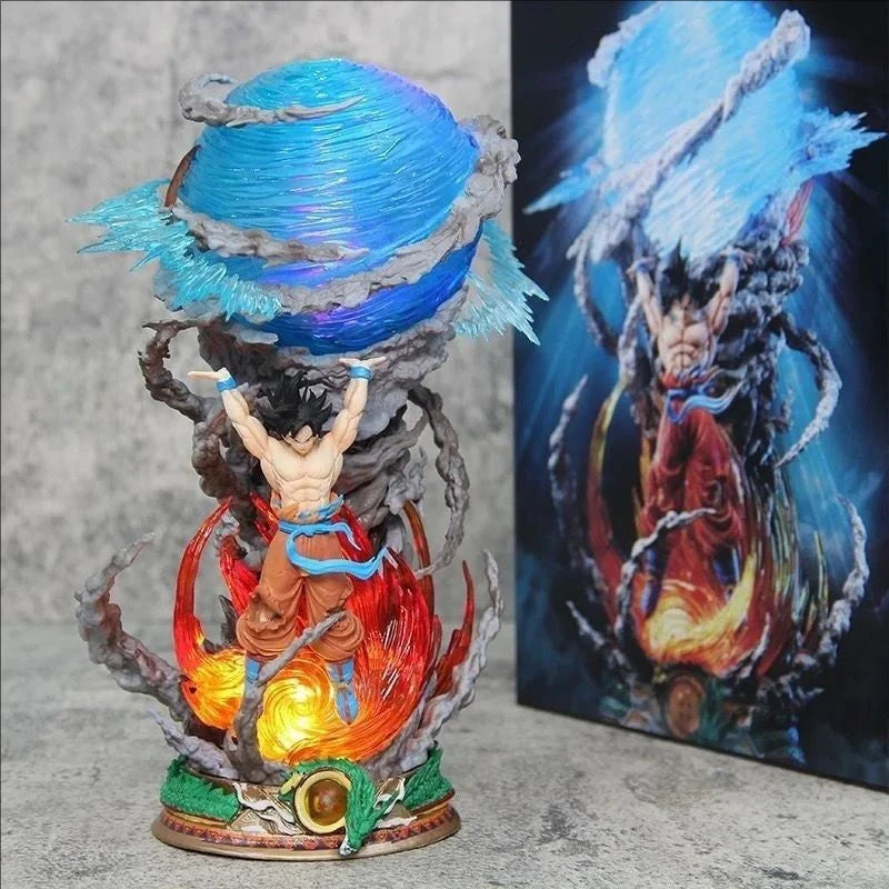 25cm Dragon Ball Figures Spirit  Sou Goku Anime Figures Super Saiya Pvc Statue Doll Action Figure Model Collection Toys Gift