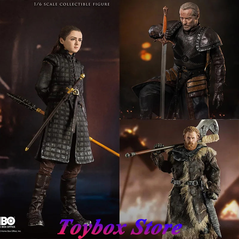 ThreeZero Z01431W0 1/6 Arya StarK Girl 3Z0141 Ser Jorah Mormant 3Z0106 Wild Tormund Fiction Movie Мини 12" екшън фигурка подарък