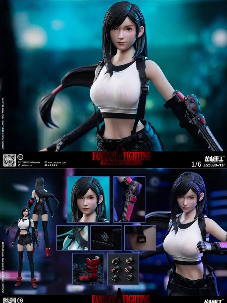 LS2023-TF 1/6 Богиня на фентъзи момичето Тифа екшън фигурка игра серия готин красив войник 12" пълен комплект фигурки подаръци колекции
