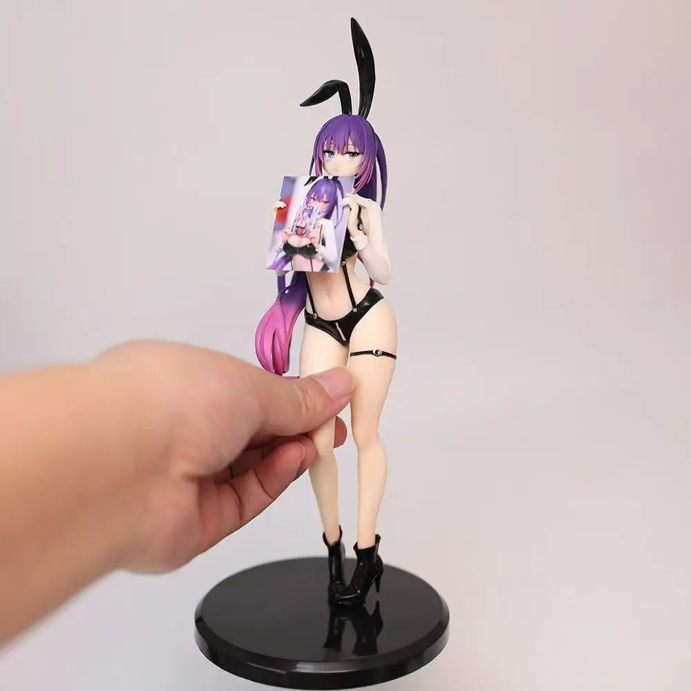 Domestically Produced Second-hand Rabbit Nest Yuna Beautiful Girl Static Figure Model Desktop GK Ornament Pvc Material 250mm ...