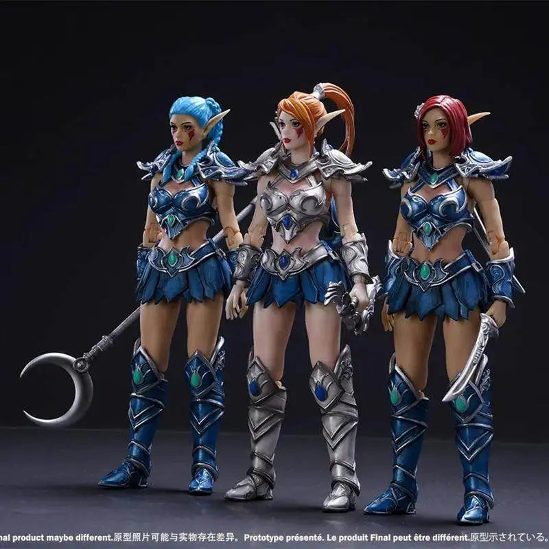 1/12 6 Inch Figure Oakenshire Elf World Of Warcraft Female Soldier Mechanical Girl Toy