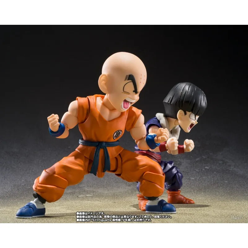 SHF Krillin Goku's Best Friend Movable Action Figure 11cm Dragon Ball Z PVC ABS Collectible Model Bandai Spirits Hot Sale