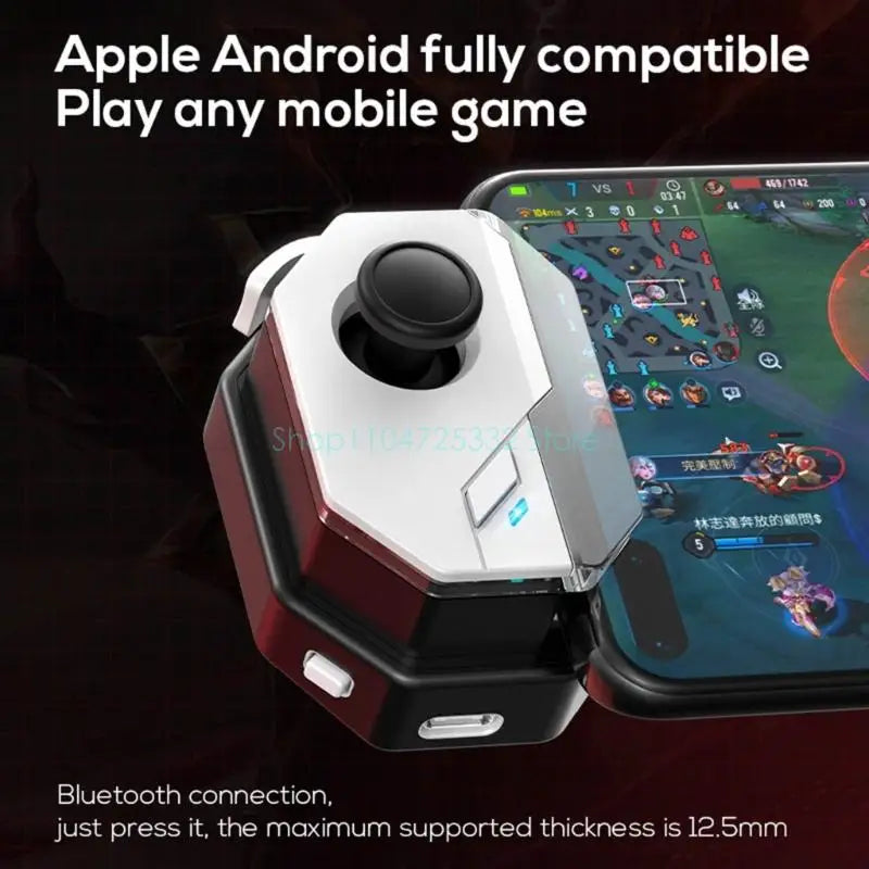 Universal Mobile Game Controller with 5.0 Universal Joystick for Android/iOS Phones, Remappable Buttons & Ergonomic Design