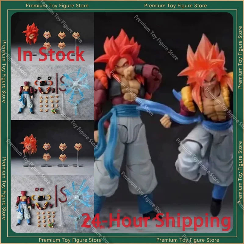 In Stock KAMIONE 03AB Action Figure SSJ4 Gogeta Dragon Ball GT 3.0 Figures Super Saiyan 4 Gogeta Anime Figurine SHF Model Gifts