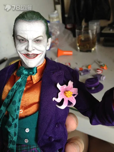 HOT TOYS Original 1/6 Scale DX08 Joker (1989 Edition) Fully Articulated Action Figure Model Toy Ornament Gift for Boys