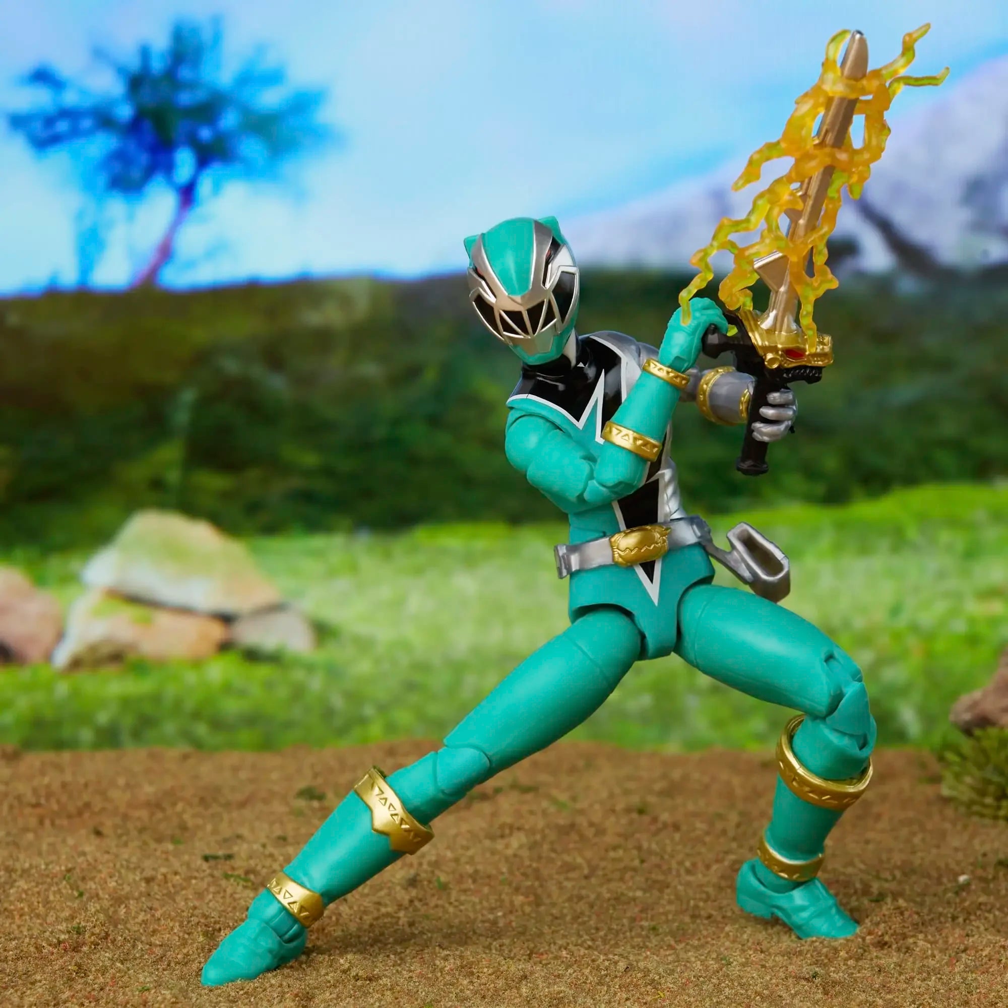 Hasbro Power Rangers Lightning Collection Dino Fury Green Ranger 6-inch Scale Action Figure, Toys and Action Figures Gift F4517