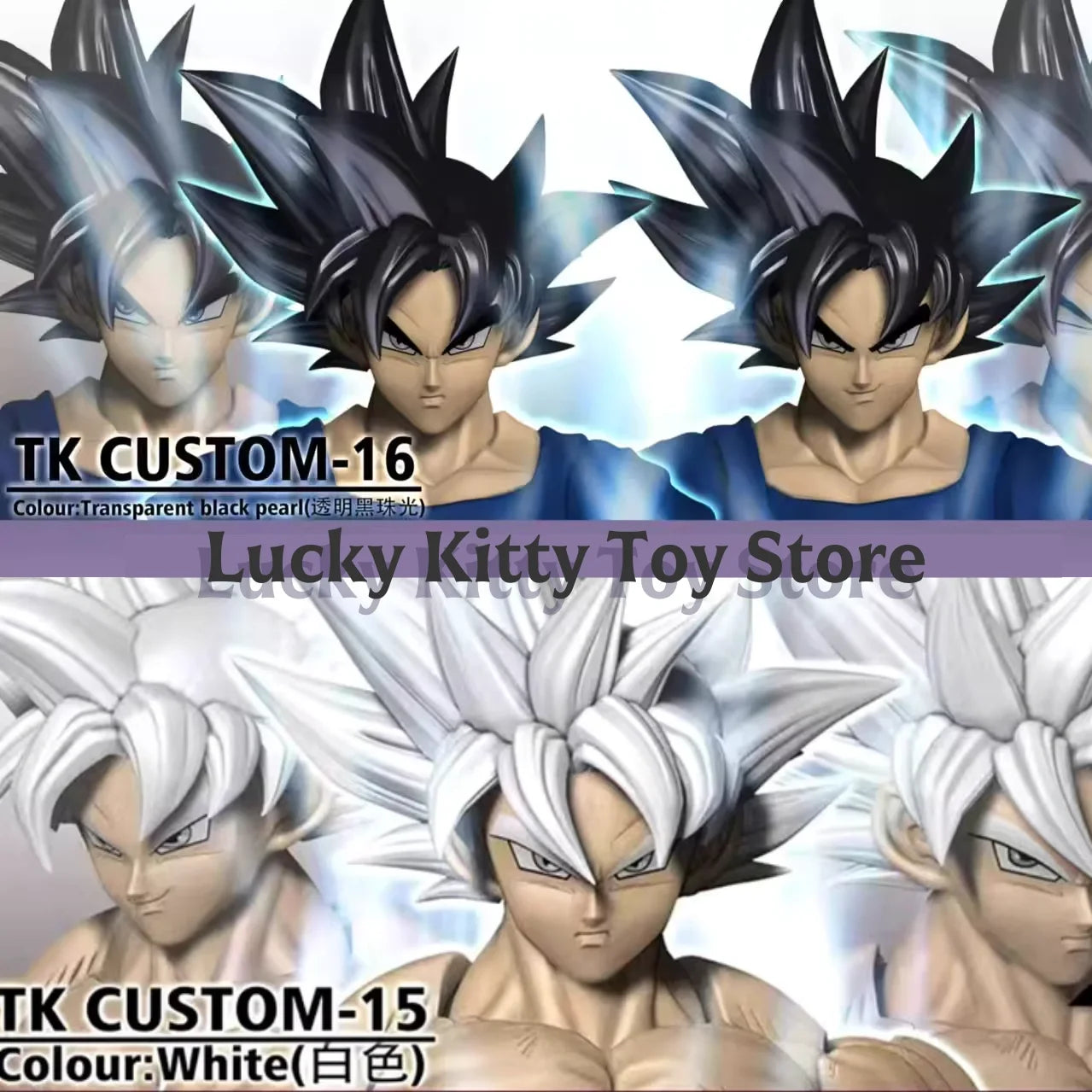 TK CUSTOM Son Goku Head Sculpt Dragon Ball Ultra Instinct Goku Head Accessories Anime Action Figure Figurine Model Toys Gifts