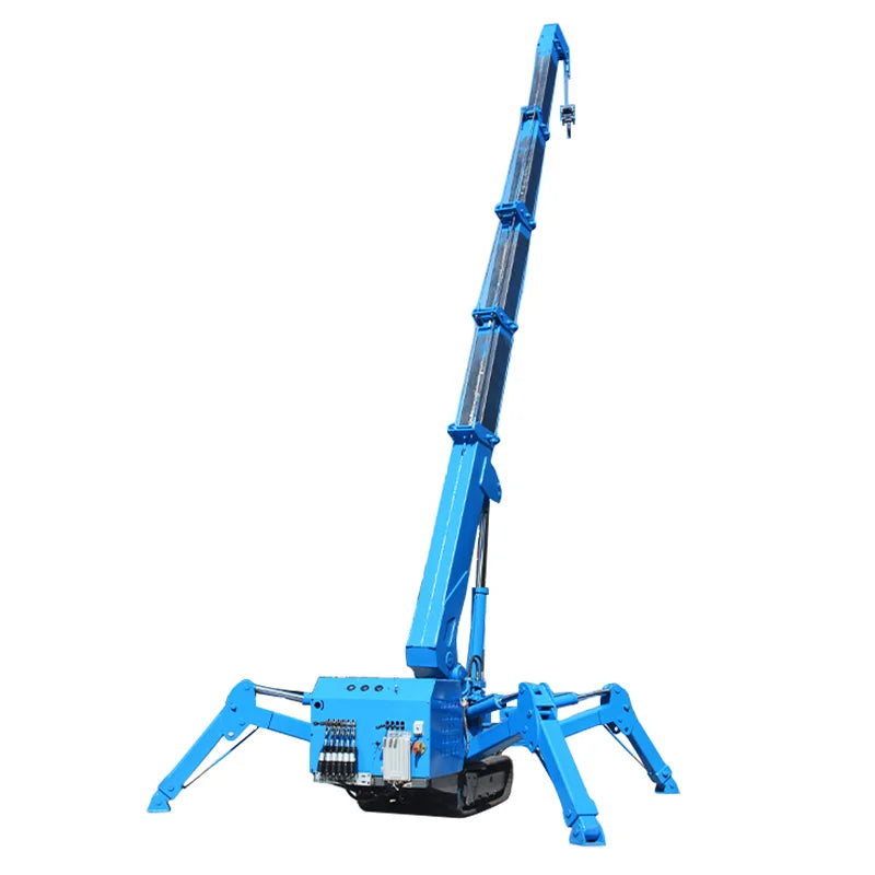 YG CE EPA 1 Tonne Mini-Spinnenkran 3 Tonnen Fernbedienung Spinnenraupenkran Heben von Glas 9m 12m Spinnenkran mit Fly Jib
