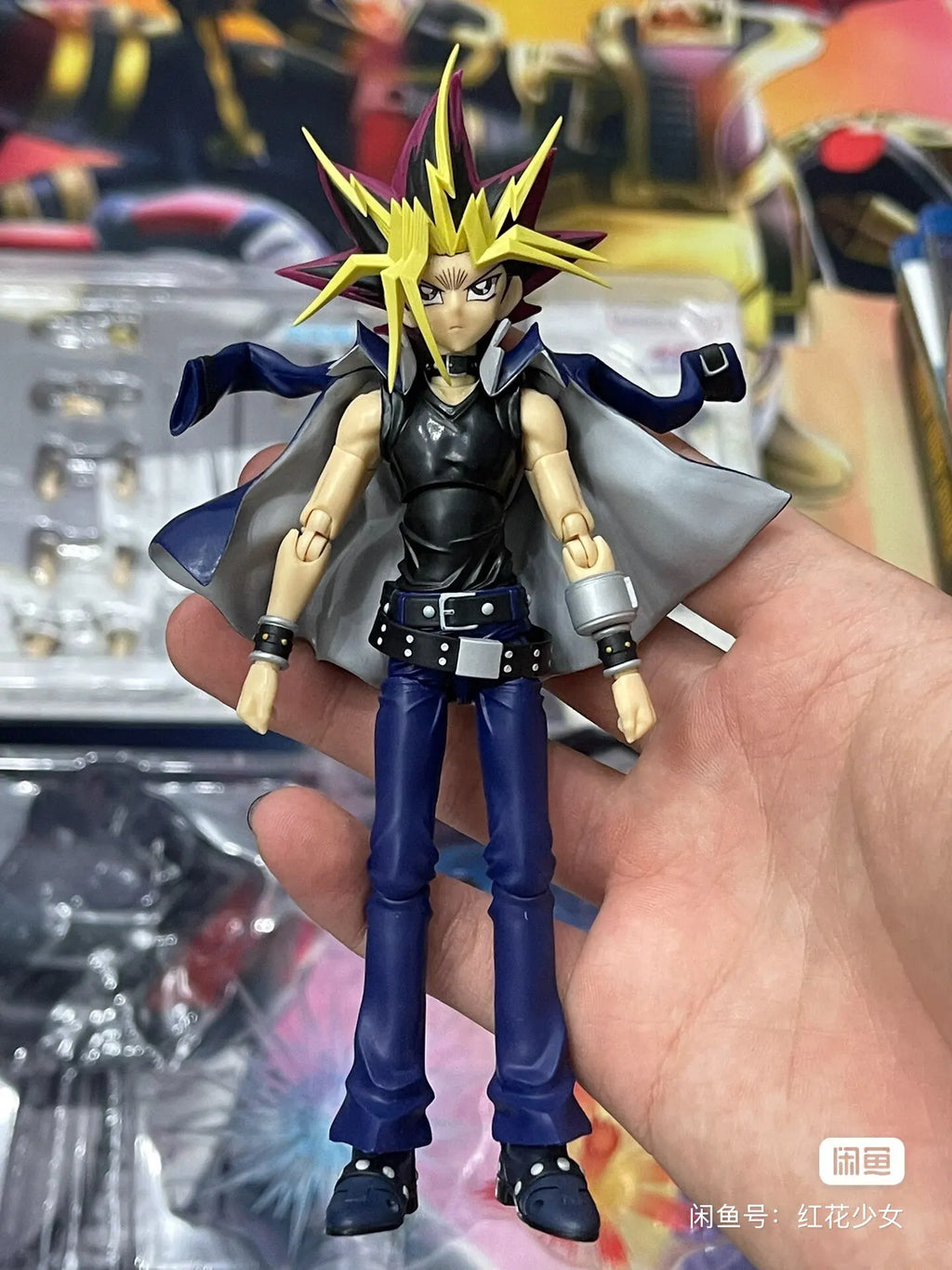 In-Stock Bandai S.H.Figuarts SHF Yami Yugi (Yu-Gi-Oh!) Action Figure Toy Model Gift
