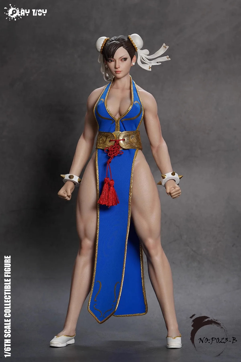 In Stock Originate PLAY TOY Chun-Li Movable Model Toys Collection 1/6 Steel bone silica gel body SF Chun Li PLAYTOY P023