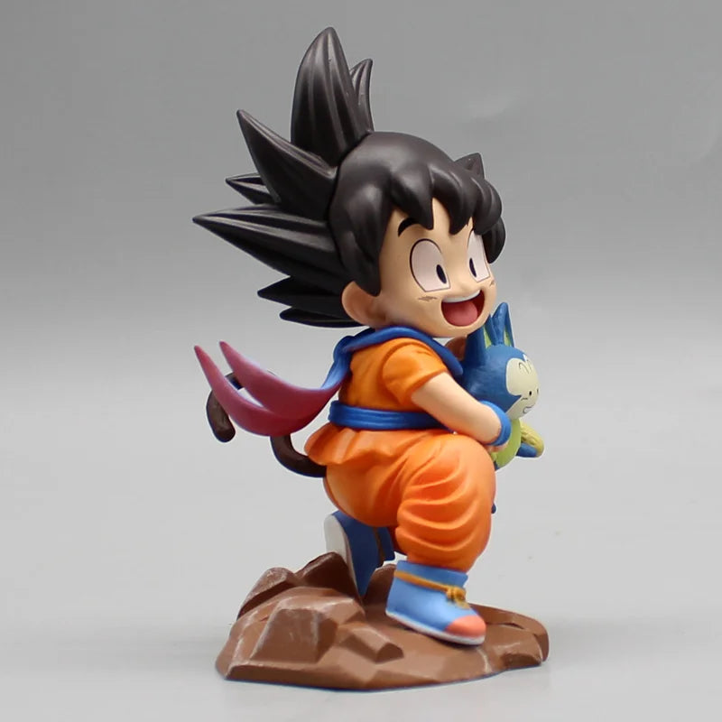 9 cm Dragon Ball Gk Kindheit Sohn Goku Anime Figuren Umarmung Poole Attendant Kawaii Modell Statue Desktop Dekoration Kinder Spielzeug Geschenk