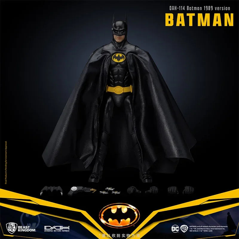 Оригинална фигурка на Beast Kingdom, DC Bell Keaton Pattinson, нова фигурка на Batman, подвижна колекционерска фигурка, модерна играчка, подарък, на склад