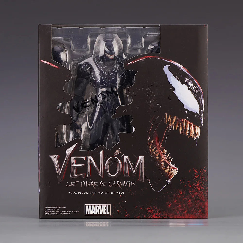 Shf Venom Action Figure Toys Ko Carnage Horse Model Statue Collectible Ornaments Doll Christmas Children Gifts