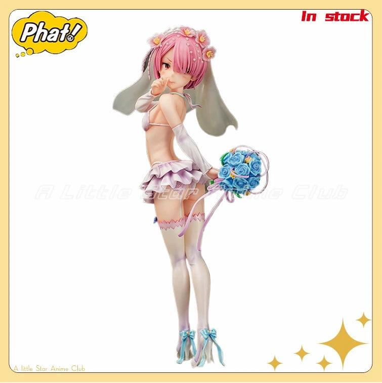 В наличност Оригинална Phat! Re: ZERO - Starting Life in Another World RAM Сватбена рокля Аниме Фигурки Модели Колекция Играчки Подаръци