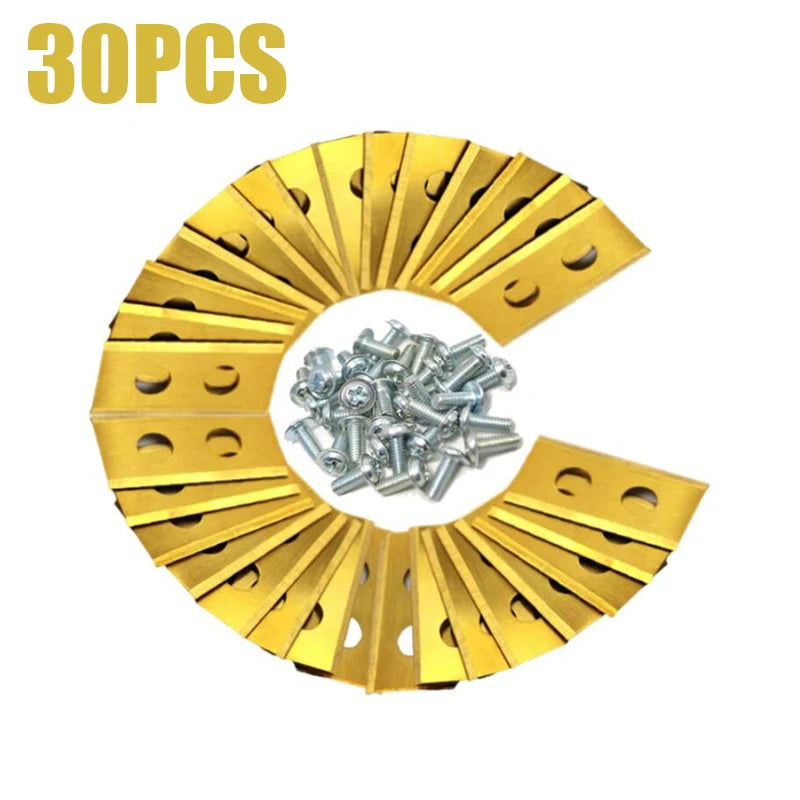 9 / 18 / 30 stücke Rasen Roboter Klinge Beschichtung Rasen Mover Ersatz Klinge Für Worx Landroid Roboter Mäher Ersatz Klinge mit Schrauben