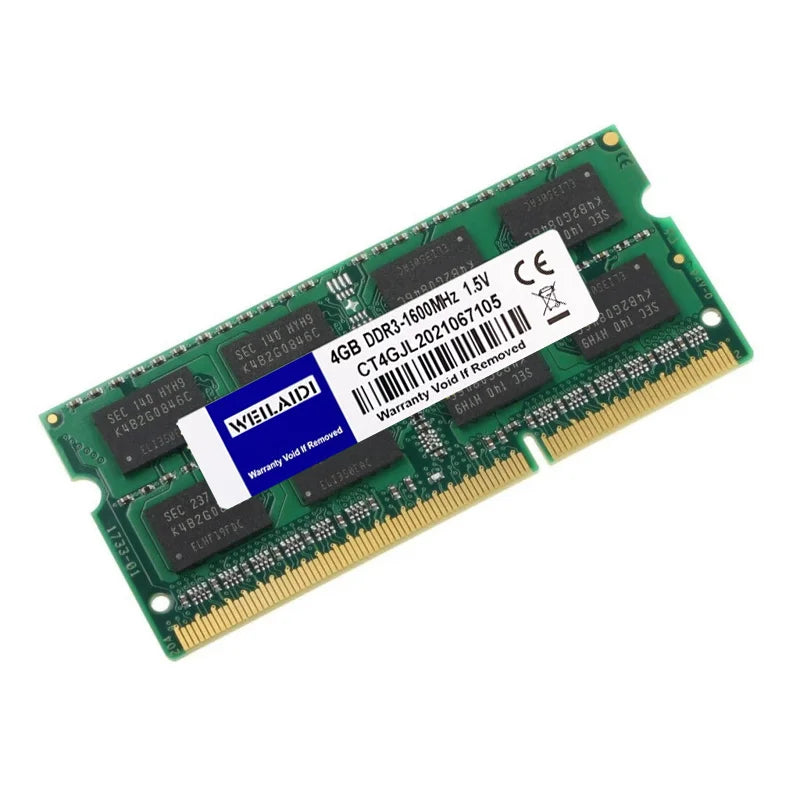 Memoria ram DDR3 DDR3L 2GB 4GB 8GB 16GB PC3 1333 1600MHZ 1.5V PC3L-10600 12800 1.35V SO-DIMM Memory RAM for Notebook Laptop