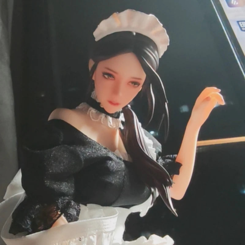 Original BEARPANDA SHE IS REAL 1/6 Hyper-realistic Maid Model Statue Collectible Figure