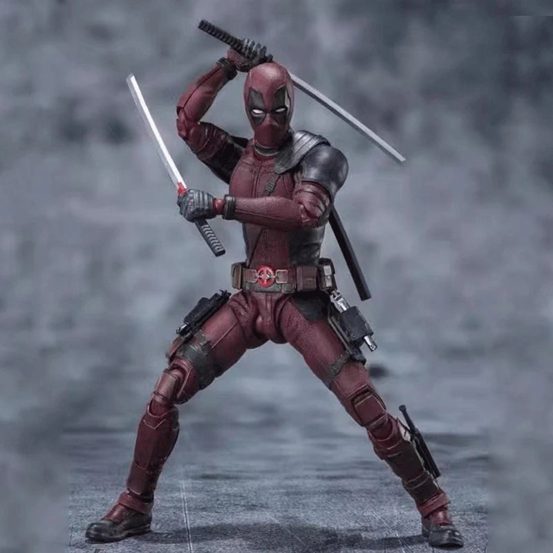 16cm SHF Deadpool 2 Action Figure PVC Superhero Collection Doll Movable Model Toys Joint Movable Dolls Kids Birthday Gift