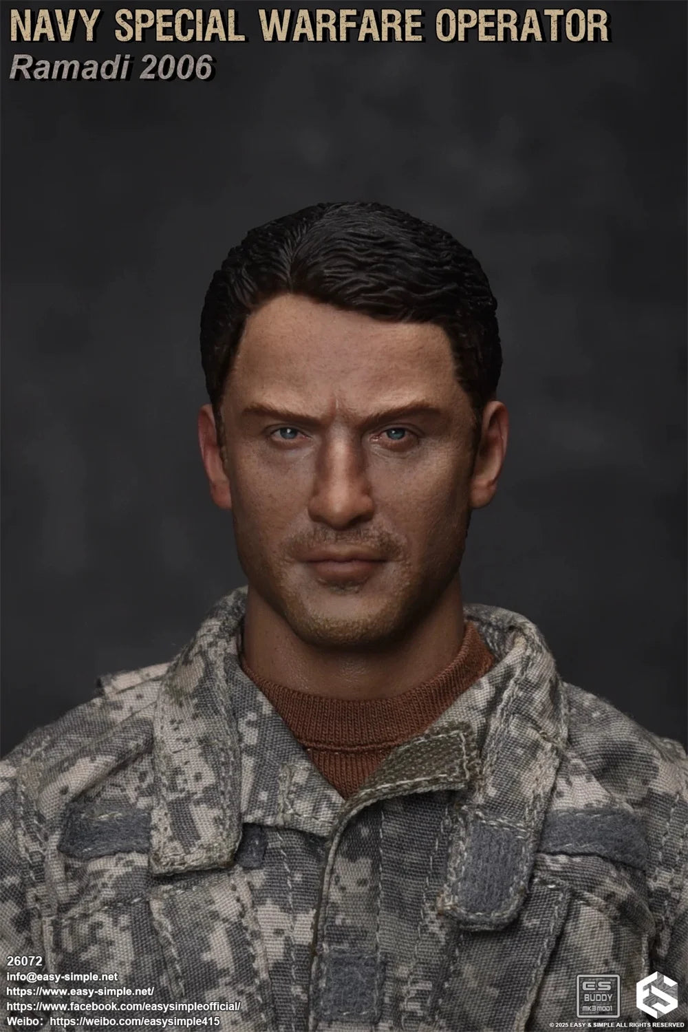 1/6  Easy&Simple ES 26072 US. Soldier Doll Operation Unit Full Set Moveable Action Figure About 12" Gift For Fans