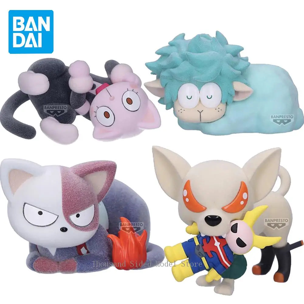 Original Banpresto My Hero Academia Midoriya Izuku Bakugo Katsuki Anime Model Toys Todoroki Shoto Uraraka Ochaco kawaii Doll