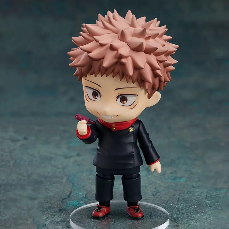 New 10cm Anime Jujutsu Kaisen Itadori Yuji Joint mobility Action Figure PVC Model doll Toy Q-version nendoroid Desk Decor Gifts
