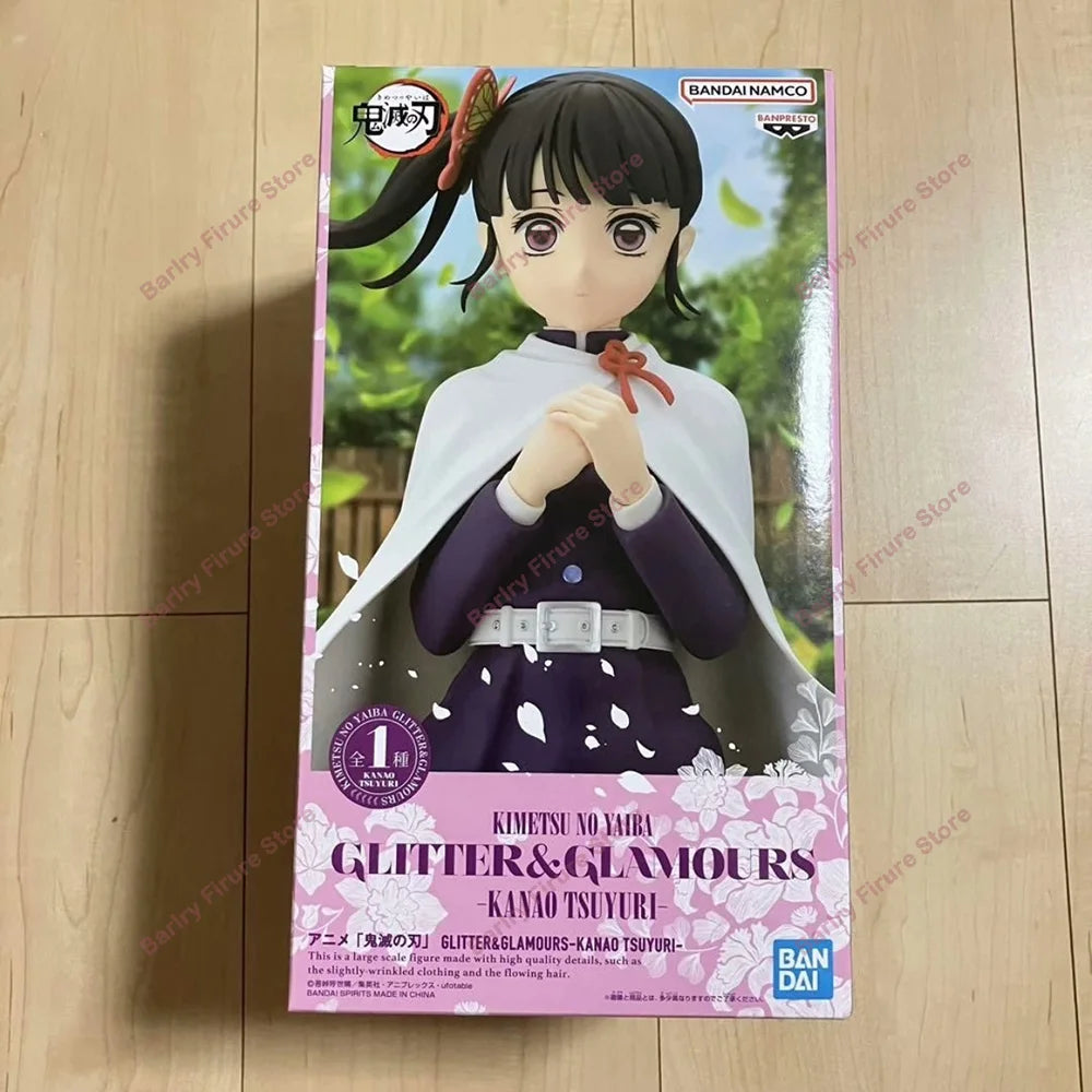 Original Genuine In Stock Boxed Figure BANPRESTO GLITTER & GLAMOURS Demon Slayer 22cm Tsuyuri Kanao Anime Figure Model Boxed Toy
