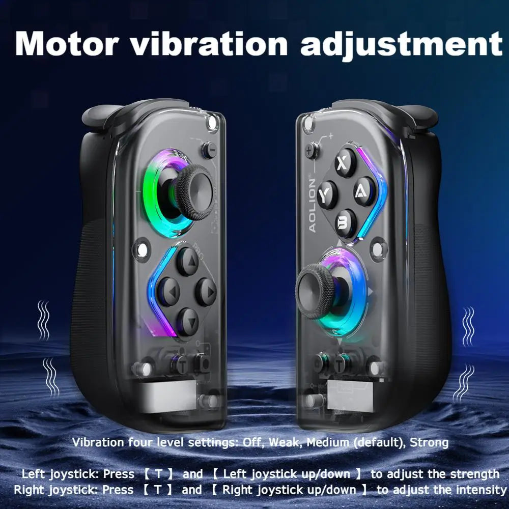 AOLION J20 Hall Joy-Con Gamepad für Nintendo Switch 2/Switch OLED/Switch NFC HD Shake Lite Controller mit Split-Funktion für links und rechts