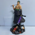 73 cm große Anime One Piece Roronoa Zoro Actionfigur aus PVC, Kampf-Statue, Roronoa Zoro Modell-Sammlerpuppe, Spielzeug für Jungen, Geschenk