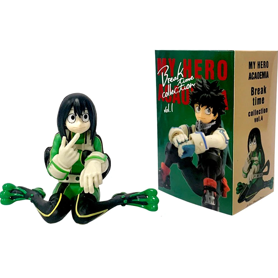 2025 New 9-10cm Asui Tsuyu Izuku Midoriya Relax Time Vol.6 Action Figurine PVC Collectible Decoration Model Toy