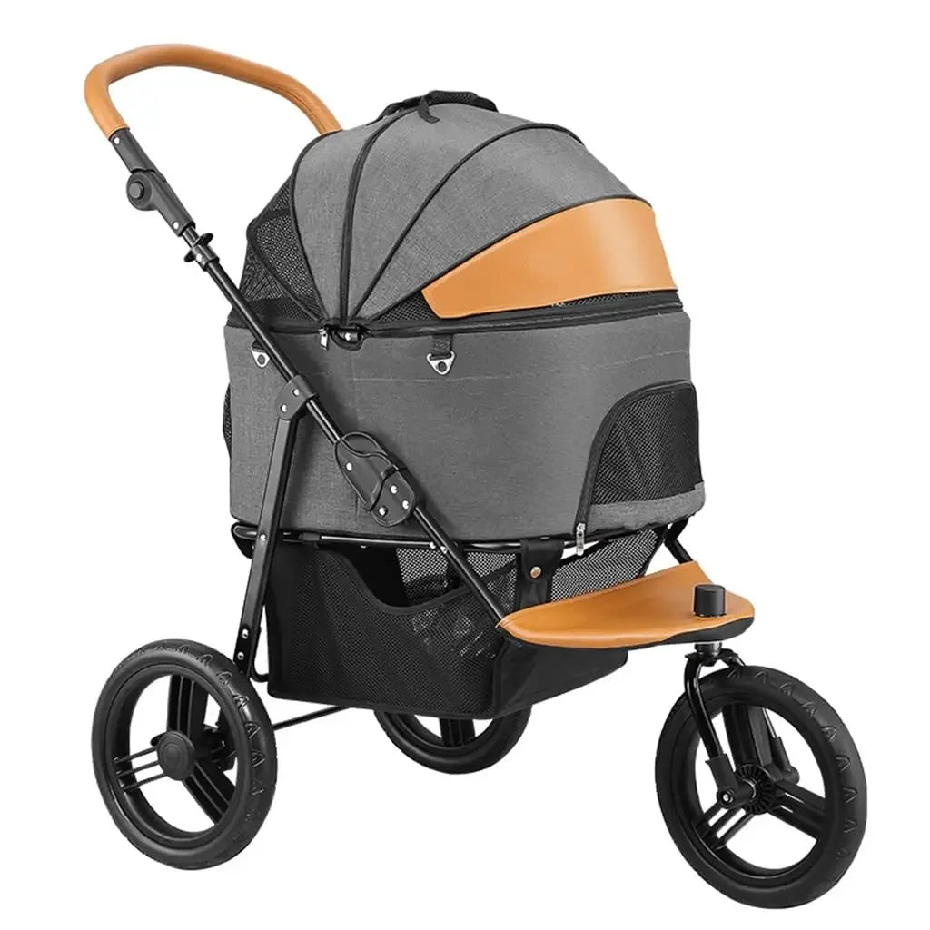 Pet Stroller Pet Stroller Large Dog Stroller Cat Stroller Dog Walking Stroller Pushchair Detachable Travel Carrier Tricycle