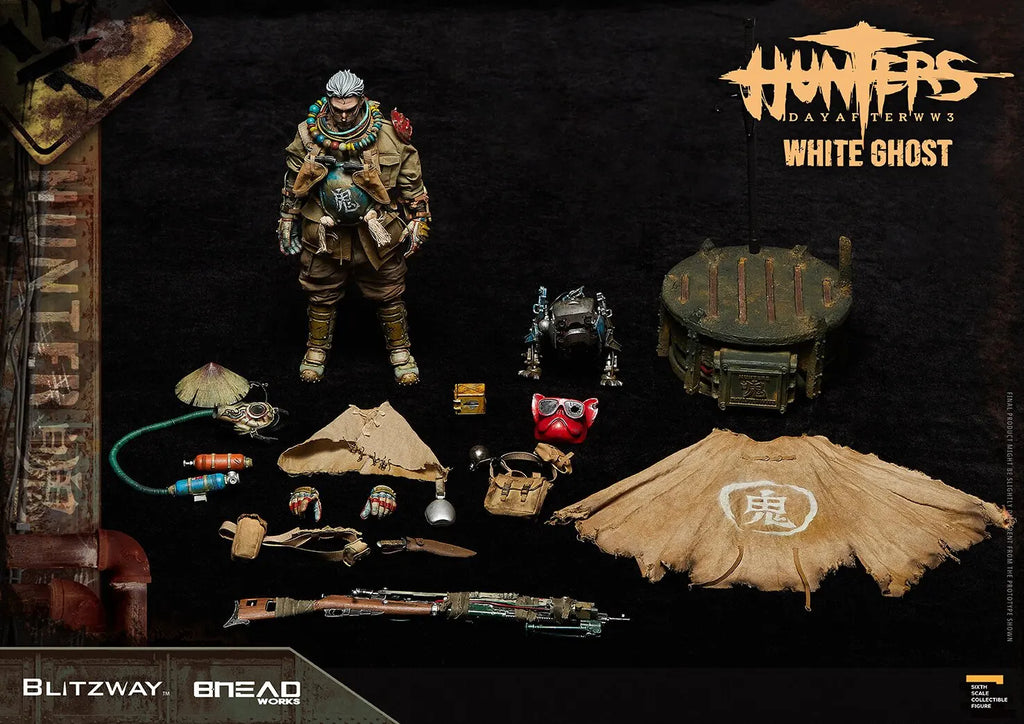 In Stock New  White Ghost Blitzway Bw-Ums 11801 Hunter 1/6 Action Figure After The Third World War Precious Collection Value Toy