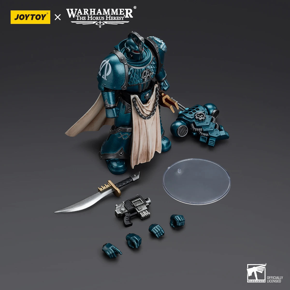 JOYTOY Warhammer 30K Alpha Legion Action Figure 1/18 Alpha Legion Alpharius Anime Figure Articulated Joints Collection Model Toy