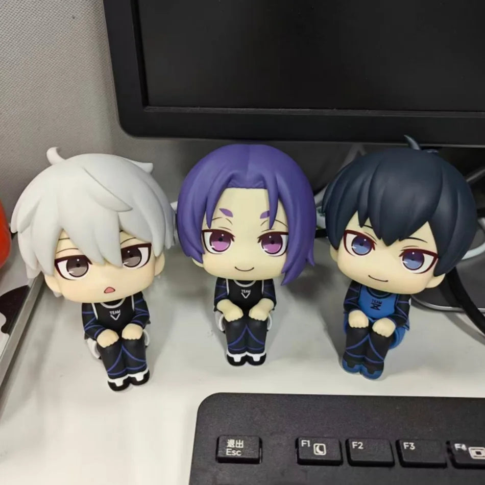 BLUE LOCK Action Figures Isagi Yoichi Bachira Meguru Anime Figure Q Version Figurine Collectible Model Children Toys Doll Gifts