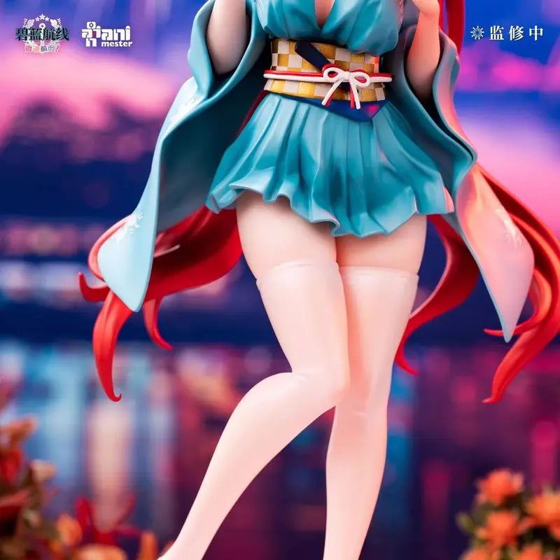 Animester Azur Lane: Slow Ahead! Honolulu Yukata Ver. 1/7 Scale 24cm PVC Figure – Non-Articulated Collectible Statue for Otaku F